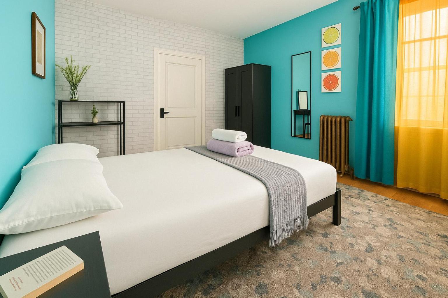 Modern Xl Queen Room Comfort & Character In Harlem New York Kültér fotó