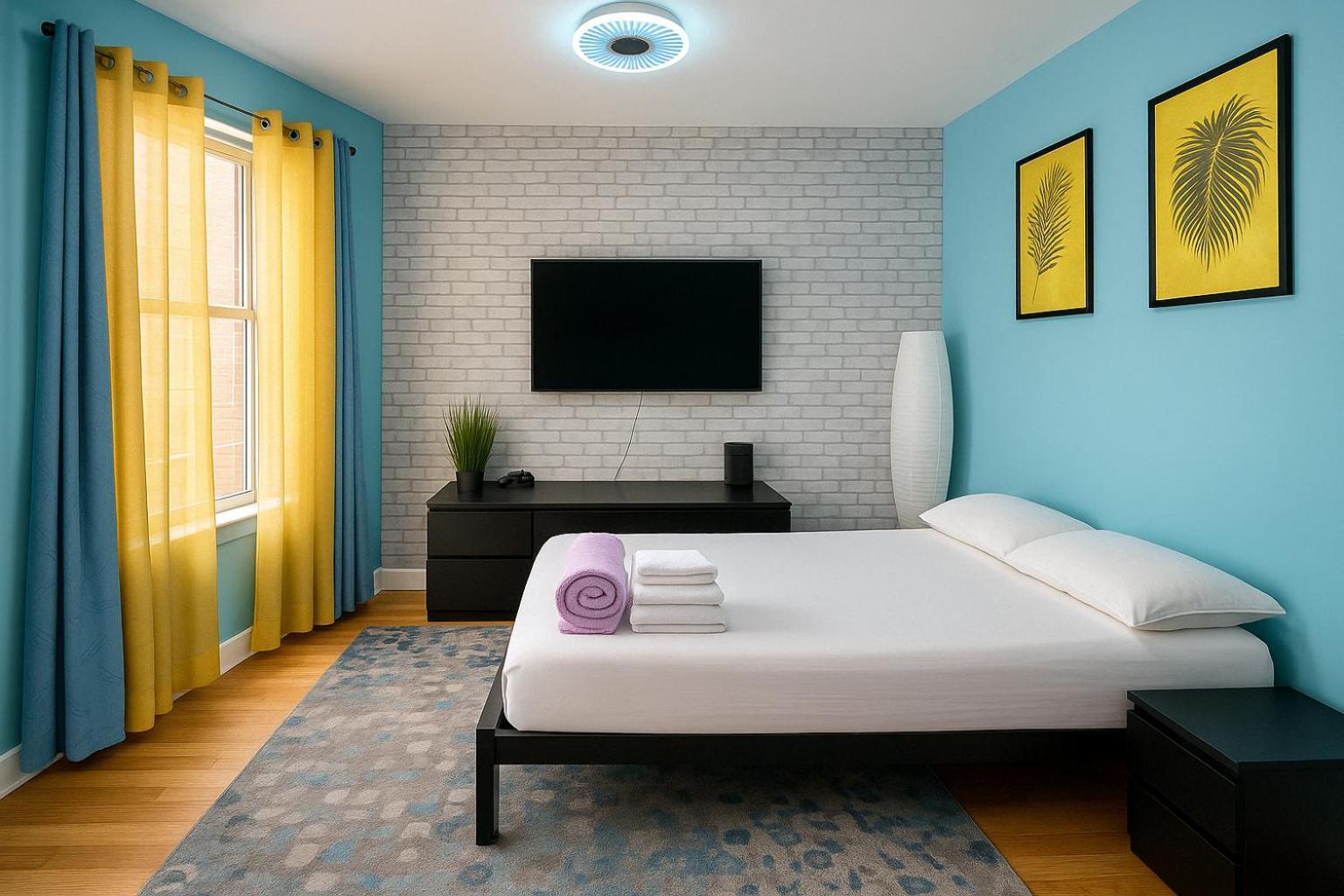 Modern Xl Queen Room Comfort & Character In Harlem New York Kültér fotó